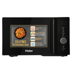 Haier 23L Solo Microwave Oven with Defrost Technology, Child Lock (HIL2301MBEJ, Black, Inbuilt Auto Cook Menus) 