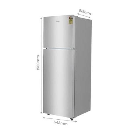 Haier 240 L, 2 Star, Frost Free Double Door Refrigerator (HEF-252EGS-P, Moon Silver) 