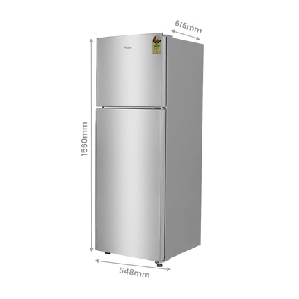 Haier 240 L, 2 Star, Frost Free Double Door Refrigerator (HEF-252EGS-P, Moon Silver) 