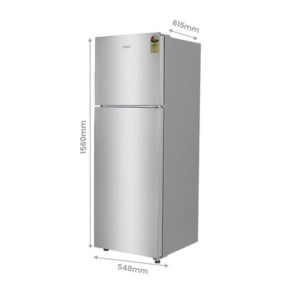 Haier 240 L, 2 Star, Frost Free Double Door Refrigerator (HEF-252EGS-P, Moon Silver) 