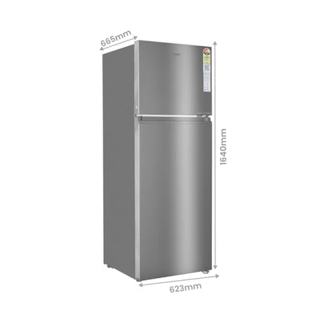 Haier 240 L, 3 Star, 5 In 1 Convertible, Twin Inverter Technology, Frost Free Double Door Refrigerator (HEF-253GS-P, Moon Silver) 