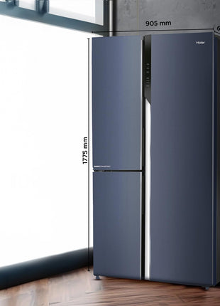 Haier 598 L, 3 Star, 83% Convertible Fridge Space, Expert Inverter, Frost Free, Side by Side Refrigerator, (HRT-683GK, Graphite Black) 