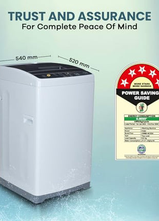 Haier 6.0 Kg 5 Star Oceanus Wave Technology Fully Automatic Top Loading Washing Machine (HWM60-AE, Magic Filter, Moonlight Grey) 