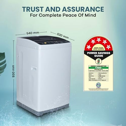 Haier 6.0 Kg 5 Star Oceanus Wave Technology Fully Automatic Top Loading Washing Machine (HWM60-AE, Magic Filter, Moonlight Grey) 