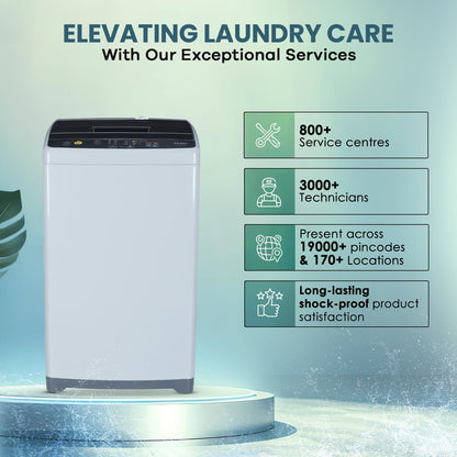 Haier 6.0 Kg 5 Star Oceanus Wave Technology Fully Automatic Top Loading Washing Machine (HWM60-AE, Magic Filter, Moonlight Grey) 