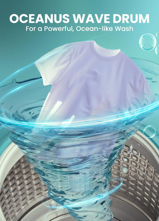 Haier 6 kg 5 Star Oceanus Wave Drum Washing Machine Fully Automatic Top Load (HWM60-AE, Moonlight Silver) 