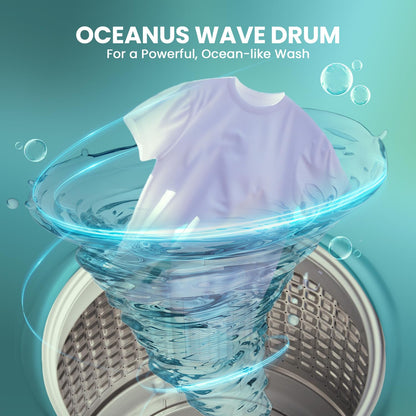 Haier 6 kg 5 Star Oceanus Wave Drum Washing Machine Fully Automatic Top Load (HWM60-AE, Moonlight Silver) 