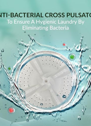 Haier 7 Kg 5 Star Semi Automatic Top Load Washing Machine with Anti Bacterial Cross Pulsator and Spray Function (HTW70-1187BTN, Anti Rat Mesh, Magic Filter, Castors, Burgundy) 