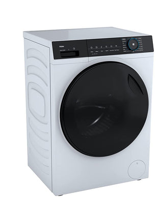 Haier 8 kg 5 Star Powered by AI-DBT with PuriSteam, 525mm Super Drum Fully Automatic Front Load Washing Machine (HW80-IM12929C, Inverter with In-Built Heater, White) 