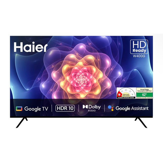 Haier 80cm (32) HD Ready Smart LED Google TV LE32W400G -N (Black) 