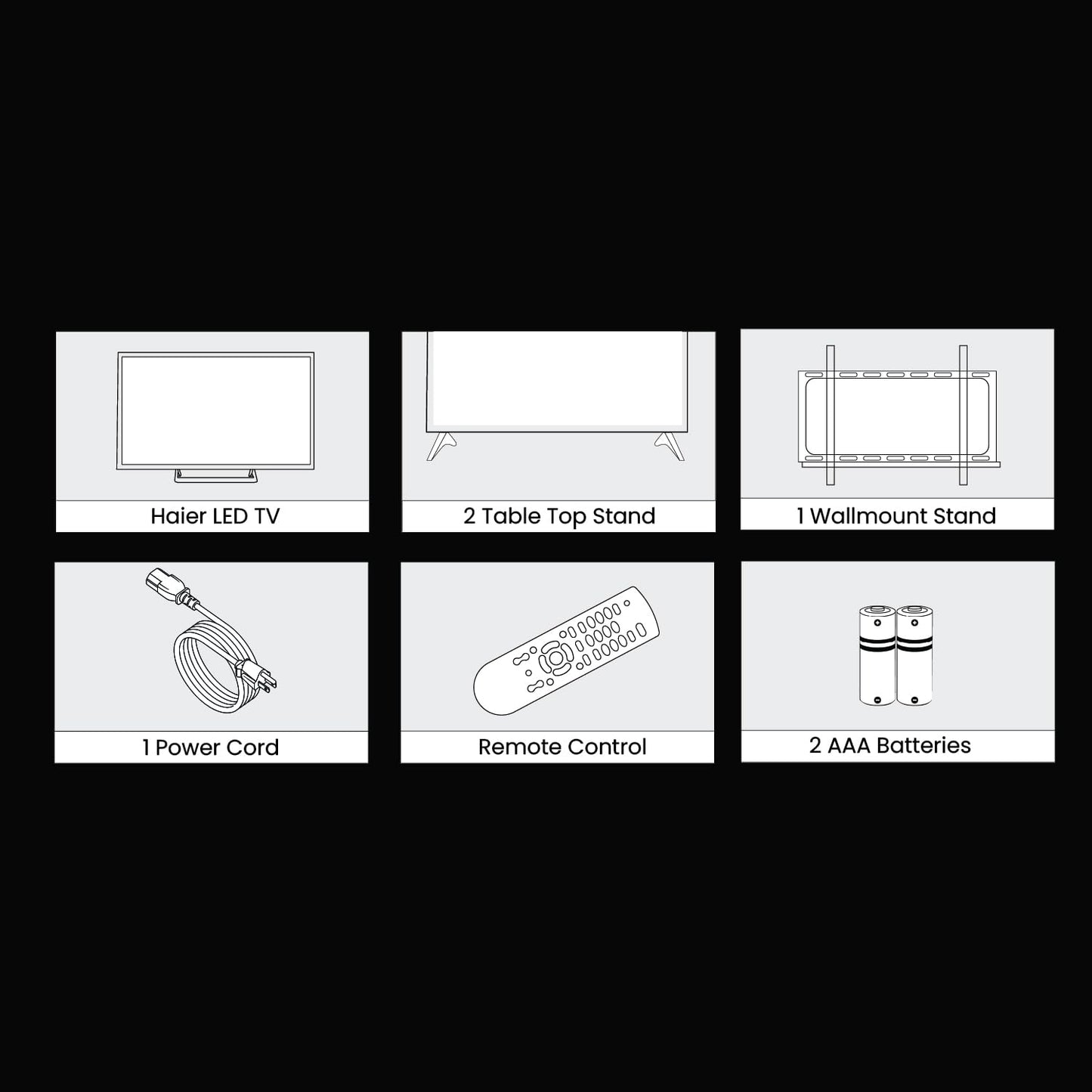 Haier 80cm (32) HD Ready Smart LED Google TV LE32W400G -N (Black) 