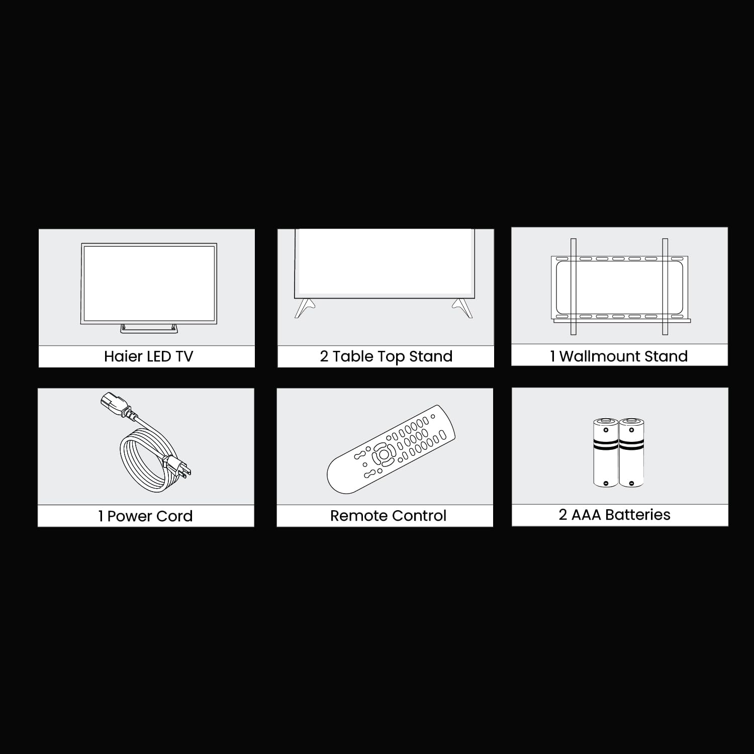 Haier 80cm (32) HD Ready Smart LED Google TV LE32W400G -N (Black) 