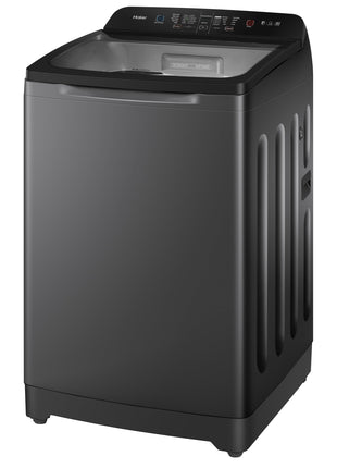 Haier 9 Kg, 5 Star, Oceanus Wave Technology Toughened Glass Fully Automatic Top Loading Washing Machine (HWM90-H678ES8, Inbuilt Heater, Near Zero Pressure, Dark Jade Silver) 