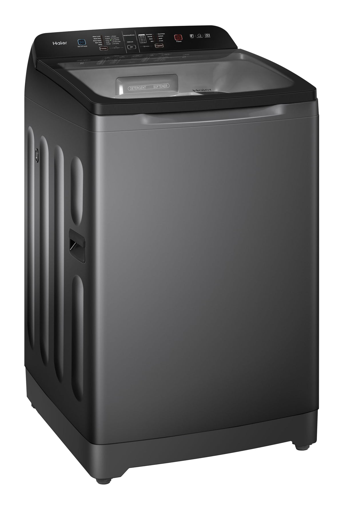 Haier 9 Kg, 5 Star, Oceanus Wave Technology Toughened Glass Fully Automatic Top Loading Washing Machine (HWM90-H678ES8, Inbuilt Heater, Near Zero Pressure, Dark Jade Silver) 