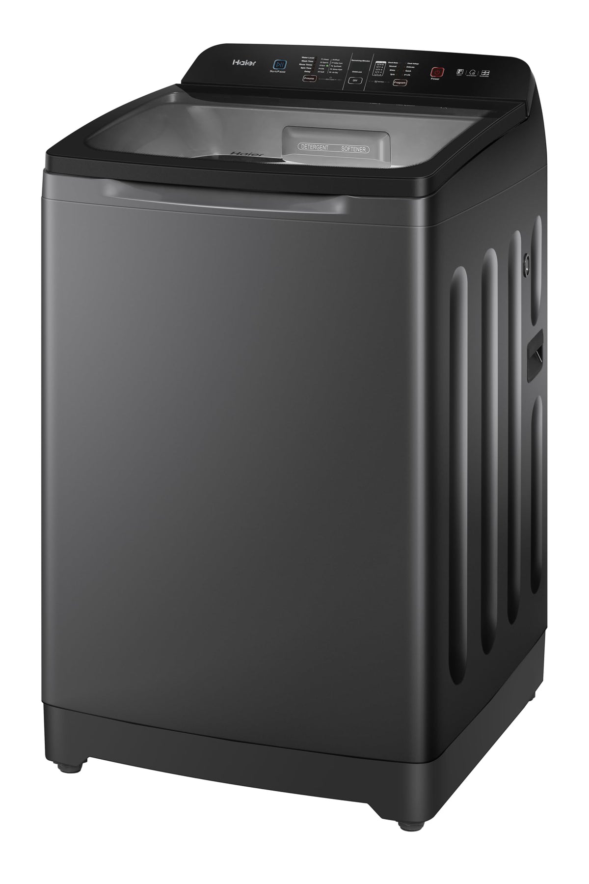 Haier 9 Kg, 5 Star, Oceanus Wave Technology Toughened Glass Fully Automatic Top Loading Washing Machine (HWM90-H678ES8, Inbuilt Heater, Near Zero Pressure, Dark Jade Silver) 
