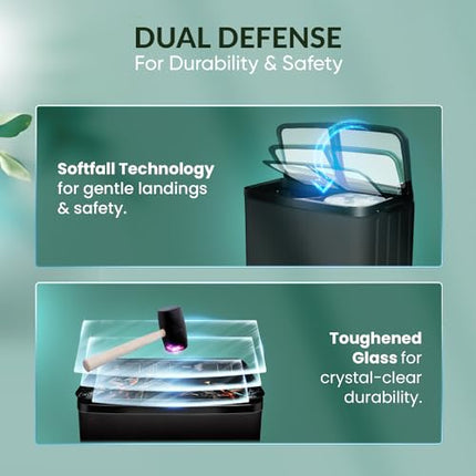 Haier 9 kg 5 Star Toughened Glass & Vortex pulsator Semi Automatic Top Load (HTW90-178FL,Black) 