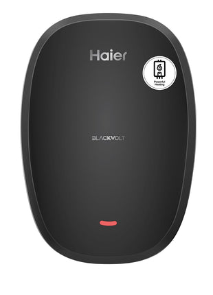 Haier BlackVolt Instant Water Heater 3 Litre with 3kW | Fast Heating | Copper Heating Element | 6.5 Bar Pressure | Instant Geyser for Kitchen & Bathroom | 5-Year Tank Warranty | EI3V-BLACKVOLT 