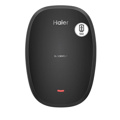 Haier BlackVolt Instant Water Heater 3 Litre with 3kW | Fast Heating | Copper Heating Element | 6.5 Bar Pressure | Instant Geyser for Kitchen & Bathroom | 5-Year Tank Warranty | EI3V-BLACKVOLT 