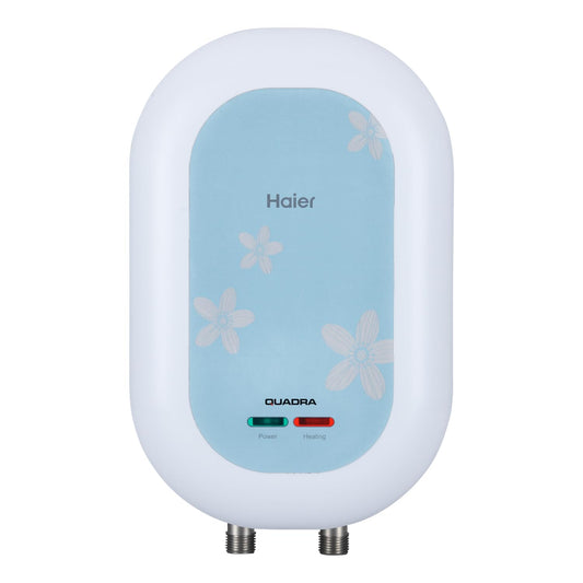 Haier ES3V-C1 Instant Water Heater 3 Litre Geyser 3 KW Water Geyser for Home No Weld Glasslined Tank|ABS Body| Indicating Light| Advanced Multi-Layered Safety|High Rise Compatible 