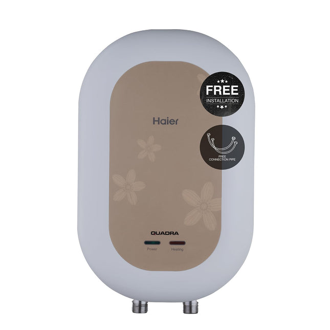 Haier Instant Water Heater 3 Litre Geyser 3000W Powerful Heating|ABS Body|Free Installation|Advanced Multi-Layered Safety|High Rise Compatible