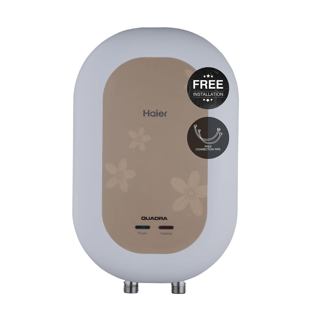 Haier Instant Water Heater 3 Litre Geyser 3000W Powerful Heating|ABS Body|Free Installation|Advanced Multi-Layered Safety|High Rise Compatible