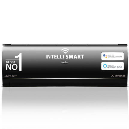 Haier Limited Edition 1.6 Ton 5 Star HEXA Inverter Smart Split AC (5460 Watts, Copper, Heavy Duty, Wi-Fi, 4-Way Swing, Frost Clean, HD Filter, Cools at 60°C-HSU19K-PZFB5BN-INV,2025 Model-Black) 