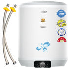 Haier Precis Water Geyser 10 Litre 5 Star Rated Water Heater|Pipe Free Installation Abs Body Temperature Control Shock Proof Glasslined Tank|8 Safety Levels|High Rise Compatible|Bacteria Proof System 