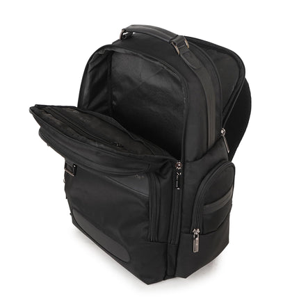 Half Moon Alpha Business Backpack for Men 35L Heavy Duty Premium Laptop Backpack 1680D Polyester 15.6-inch Padded Laptop Bag Water/Scratch-resistant Multiple Pockets with 1 Year Warranty 