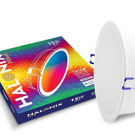 Halonix Prizm Wi Fi Smart Downlight 15W Million Colours 150Mm Works With Alexa & Google Assistant 