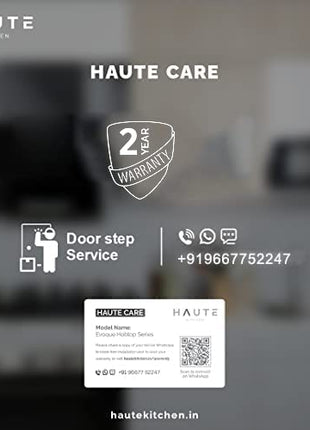 Haute Kitchen Haute Evoque Series 2.0 X Sabaf Black&White 4 Burner Manual Ignition Glass Gas Stove |8MM Atom Glass || Door Step Service | 5 years warranty on Burner, Glass, Valves By Haute Home 