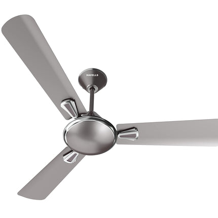 Havells 1200mm Festiva ES Ceiling Fan| Premium Finish| Energy Saving| Designer Fan for Home Decor| Elegant Looks| 230 m³/min Air Delivery| Hi-Speed Low Noise| 100% Copper Motor (Pack of 1, Mist Grey) 