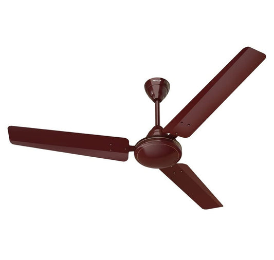 Havells 1200mm Mozel ES Ceiling Fan | Best in class base fan,High Air Delivery, Energy Saving, 100% Pure Copper Motor | 2 Year Warranty | (Pack of 1, Brown) 