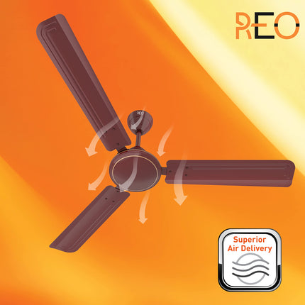 Havells 1200mm Tejas ES Ceiling Fan | High Speed, High Air Delivery | Strong & Powerful Copper motor, Air Delivery: 218 m³/min, RPM: 370, 2 Year Warranty | (Pack of 1, Brown) 