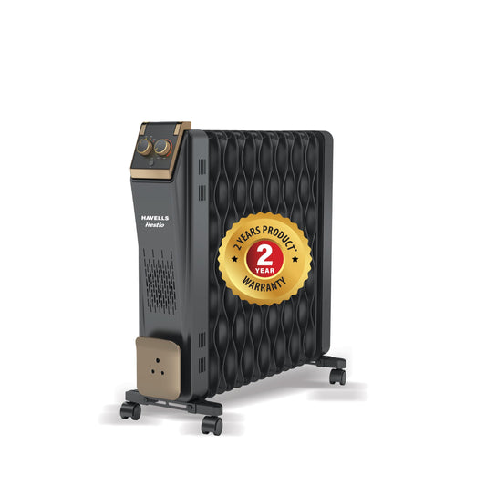 Havells 9 Fin Hestio Wave Oil Filled Radiator 2400W 3 Heat Settings PTC 