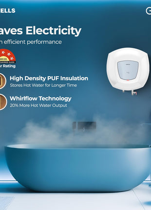 Havells All New Greta Pro 10L 5 Star Storage Water Heater (Geyser) | Faster Heating | Safe to use | Saves electricity |Engineered for Hard Water | Feroglas Coated Anti Rust Tank | Made in India 