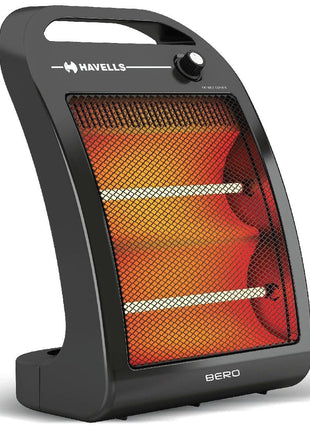 Havells Bero Quartz Heater Black 800 watt 2 Heat Settings 2 Year Product Warranty 