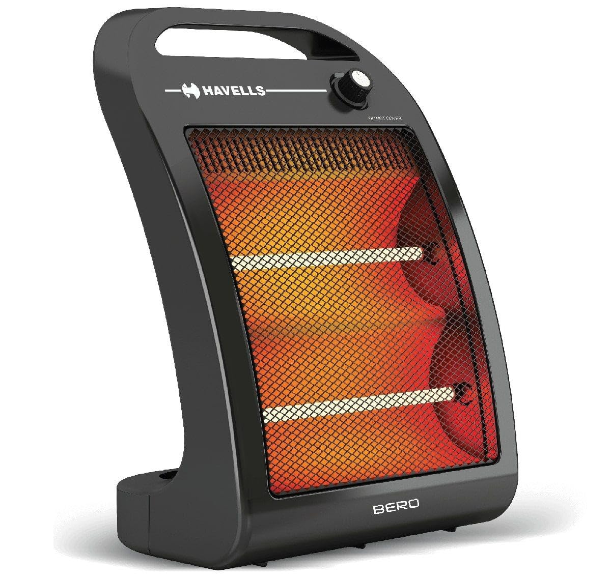 Havells Bero Quartz Heater Black 800 watt 2 Heat Settings 2 Year Product Warranty 