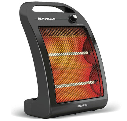 Havells Bero Quartz Heater Black 800 watt 2 Heat Settings 2 Year Product Warranty 