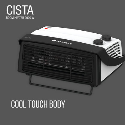 Havells Cista Room Heater, White, 2000 Watts 