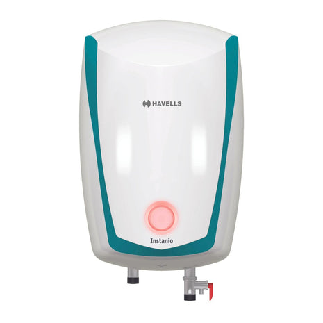 Havells Instanio 10L Storage Water Heater(Geyser)|Faster Heating|Safer to use|Saves electricity|Engineered for Hard Water|Color Changing LED Indicator|Anti Rust Tank|Mcoloy Heating Element 