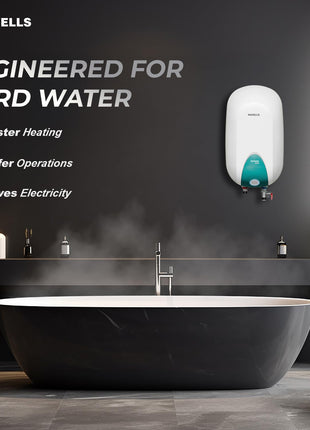 Havells Instanio Prime 25L Storage Water Heater(Geyser)|Faster Heating|Safer to use|Saves electricity|Engineered for Hard Water|Color Changing LED Indicator|Anti Rust Tank|Heavy Duty Heating Element 