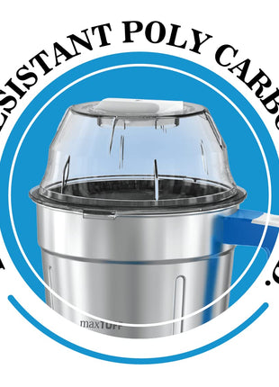 Havells Maxx Grind 750 watt Mixer Grinder with 3 Wider Mouth Stainless Steel Jar, Hands Free Operation, SS-304 Grade Blade, Overload Indicator & 5 Year Motor Warranty (Blue). 