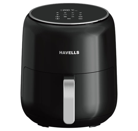Havells Prolife Neo 4.5 L Air Fryer|Digital Display With Led|8 Pre Set Menu|Auto Shutoff|Cool Touch Handle|60 Min Timer|1500W|2 Yr Manufaturer Warranty,Black 