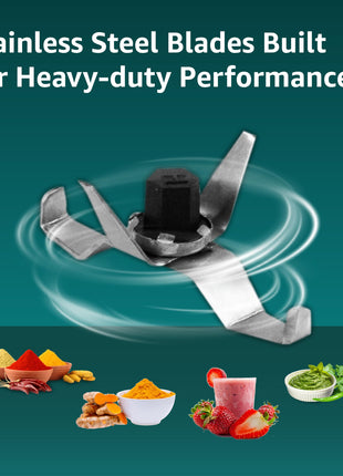 Havells Pulse 500 Watt Mixer Grinder|3 Stainless Steel Leak-Resistant Jars (400ml, 800ml, 1.2L)|3 Speed Control|Heavy-Duty ABS Body|Durable SS Blades|Air Vent Technology |1 Year Product Warranty|Black 