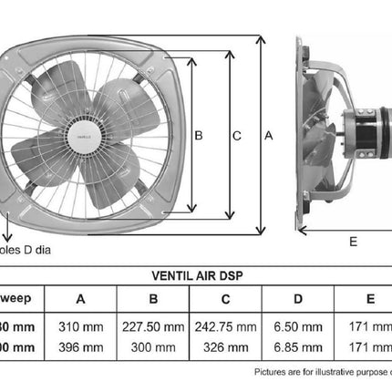 Havells Ventil Air DSP 230mm Exhaust Fan (Choco Brown) (FHVVEMTBRN09) 