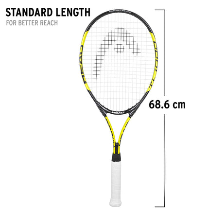 Head Titanium 1000 Tennis Racquet, Black/Yellow 