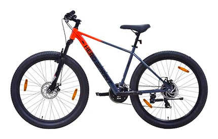 Hero Blunt 27.5 T Mountain Cycle for Men | 21 Speed | Front Suspension | Disk Brake | (21 Gear, Red, Grey) 
