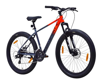Hero Blunt 27.5 T Mountain Cycle for Men | 21 Speed | Front Suspension | Disk Brake | (21 Gear, Red, Grey) 