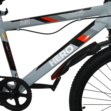 Hero Next 2.O Ranger 24T Bicycle | Single Speed, IBC Carrier, Power Brak, Lock, Bell | Tire Size 2.4 | 90% Assembled Cycle | Girls Boys | Grey 
