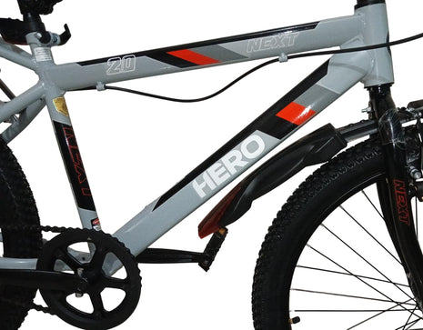 Hero Next 2.O Ranger 24T Bicycle | Single Speed, IBC Carrier, Power Brak, Lock, Bell | Tire Size 2.4 | 90% Assembled Cycle | Girls Boys | Grey 